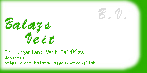 balazs veit business card